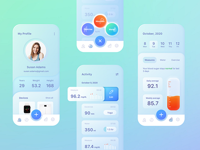 Diabetes lifestyle tracker app app diabetes health healthcare mobile tracker ui uiux