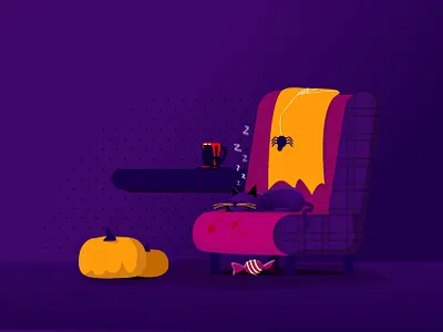 Cozy Halloween Night 2020 animal animation app branding cat colors cool design graphics halloween illustration illustrations illustrator minimal night pumpking ui vector website