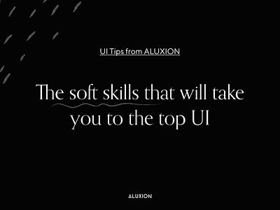 UI Tips aluxion design tips ui