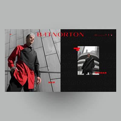 BAT NORTON black branding design desktop fashion fashion brand minimal mobile typography ui uidesign uiux ux web webdesign website