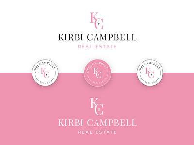 Kirbi Campbell Real Estate 🏡 badge badgedesign brand branding design designer digital design digital designer freelance graphic design identity kc key key hole logo real estate type typography