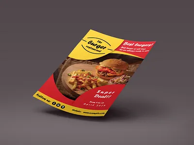 Restaurant Flyer Design business card creative creative logo design flat flyer graphic design icon illustration logo restaurant branding restaurant flyer restaurant menu typography web