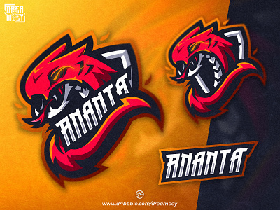 Viper Ananta Mascot Logo bold brand esport esport logo fire game gaming illustration logo mascot mascot logo snake snake logo sport twitch twitch logo viper