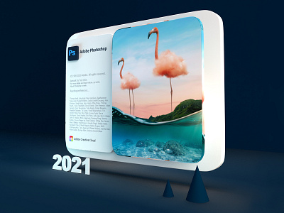 Adobe Photoshop 3D 3d 3d art 3d render abstract colors cover creative dimension graphic design illustration isometric lighting photoshop render surrealism vector