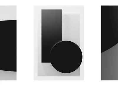 ine Fart black and white c4d prints redshift