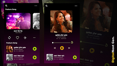 Music App UI Design design mobile mobile app ui uidesign userinterface uxdesign