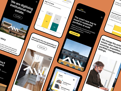 Immo Capital - Mobile Designs #2 app asset management branding cms colors design enterprise interface investments iphone mobile product design responsive saas typography ui ux web design webflow website