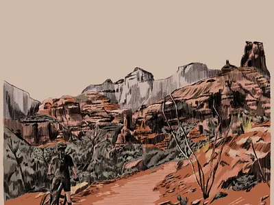 Commissioned portrait illustration texture