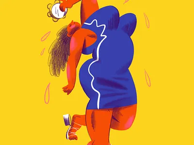 Tambourina bodypositive character character design digitalillustration illustration ipad ipadpro procreate tambourine