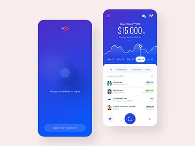 Finance app - Mobile app app app design bank banking app clean credit card design finance finance app illustration mobile app mobile ui ui ux