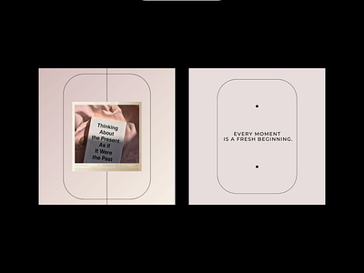 Present Moment - Instgaram Posts blush gradient instagram post instagram post design minimalistic quote design