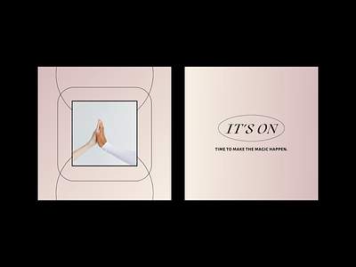 Time To Make Magic Happen - Instagram Posts art direction brand identity brand kit branddesign instagram branding instagram template photo frame pink pink gradient quote design quoteoftheday