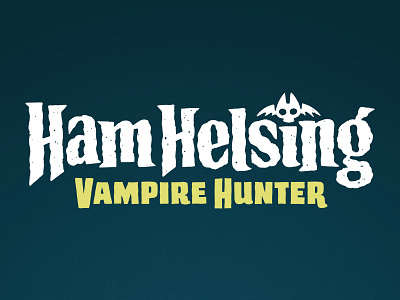 Ham Helsing Title book branding children custom lettering custom type design kidlit kidlitart kids lettering logo pig title title design title treatment typogaphy vampire