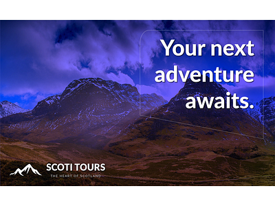 Scoti Tours - Poster Design adobe illustrator advertising brand design brand identity clean design ecommerce graphic design green identity inspiration logo logotype minimal modern photoshop poster design simple social media design typography