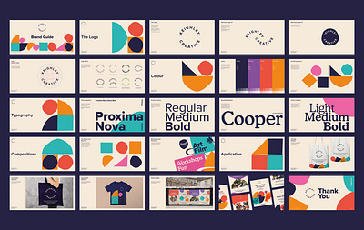 keighley Creative Brand Guidelines brand design brand guidelines brand identity branding cooper handmade shapes logo proxima nova typography