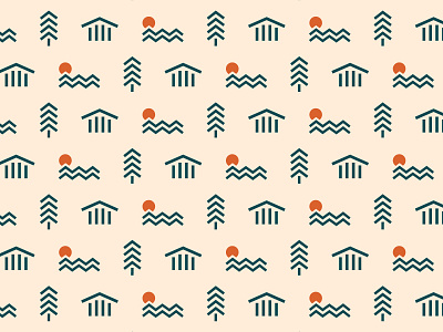 Lake Latoka Pattern branding graphic illustration minimal minnesota pattern simplistic