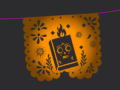 dia de muertos calavera dayofthedead design diademuertos fire ilustration magic mexico notebook papaelpicado paper skull tradicion vector