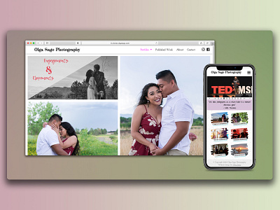 Photography portfolio web design design development portfolio website ui web