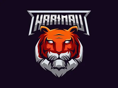 tiger logo design animation branding coreldraw design design art ilustration ilustrator logo sketch vector