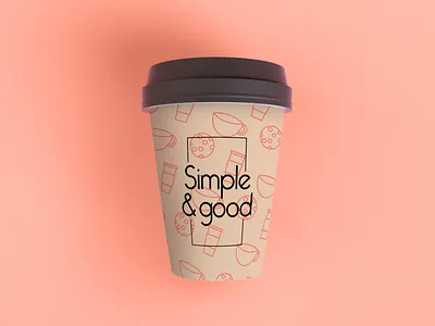 Simple and good cup branding cafe cafe logo cafeteria cup design digital diseño diseño de producto logo typography