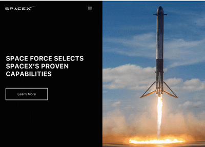 Space X Redesign dailyui experience interface logo motion motion design motion graphic ui user interface ux web design website website design