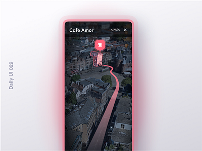 Daily UI 029 Map app design appui appuidesign ar app daily ui daily ui 029 daily ui challenge dailyui dailyui 029 dailyuichallenge design map map design map navigation mapping nagivation map