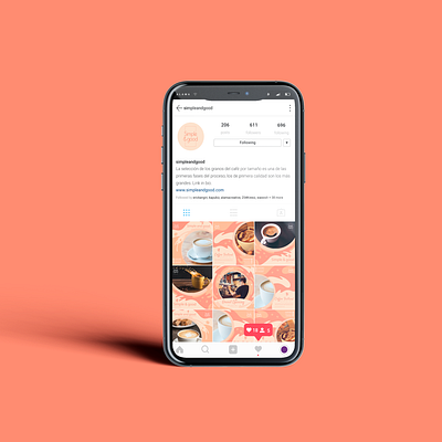 Simple and good instagram arte branding cafe design digital diseño feed illustration ilustración instagram instagram post logo