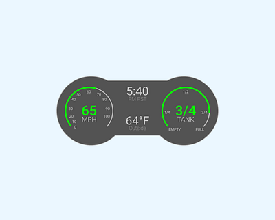 Daily UI #034 car dailyui interface