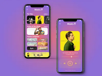 Music Player App UI app application design music player music player ui ui uiux ux