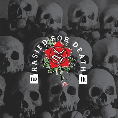 🌹💀 art artist design designer graphic design graphicdesign illustration illustrator logo rose skull skull art tattoo tattoo design typography vector