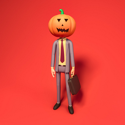 Dwight Pumpkin Halloween 3D Illustration 3d 3d art c4d cinema4d costume dwight dwight schrute freebie halloween illustration pumpkin spooky the office ui wallpaper