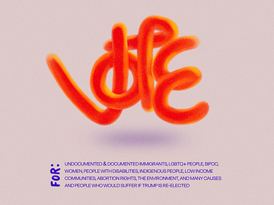 VOTE for people's lives 3d design graphic design illustration poster procreate vintage vote