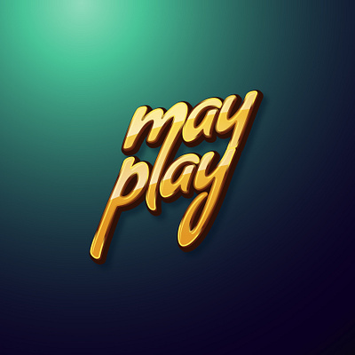 Logotype concept "may play" branding lettering lettering logo logo logotype mark symbol typography