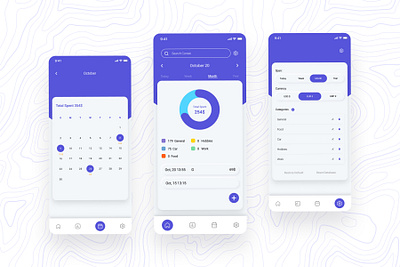 Calendar App UI app app design ui ux design uiux user interface design