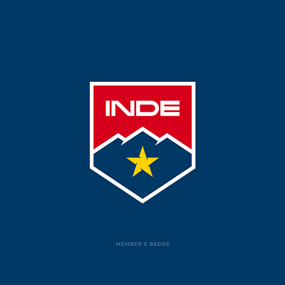 INDE - Member's Badge arizona badge branding crest inde logo motorsports mountains racing star