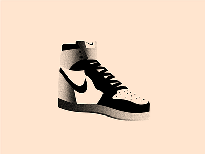 Vectober 29 - Shoes 2d black brush color colors flat illustration illustrator inktober inktober2020 jordan nike shoes texture textured textures vectober vector white