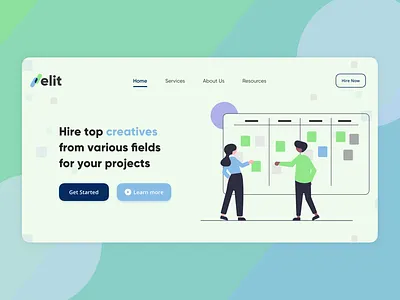 Creative Agency Landing Page concept agency creative desktop illustration landing page logo ui ui design uiux ux ux design web design webpage