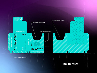 Respawn X 5 Gum gum illustration packaging