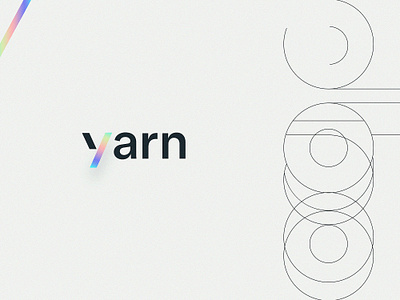 Yarn | Brand brand branding colorful gradient icon identity logo minimal rainbow story typography vector