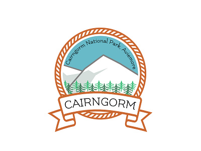 #dailylogochallenge - Day 8/50 aviemore branding cairngorms daily logo challenge dailylogochallenge design icon illustration lettering logo mountains scotland snow typography vector winter