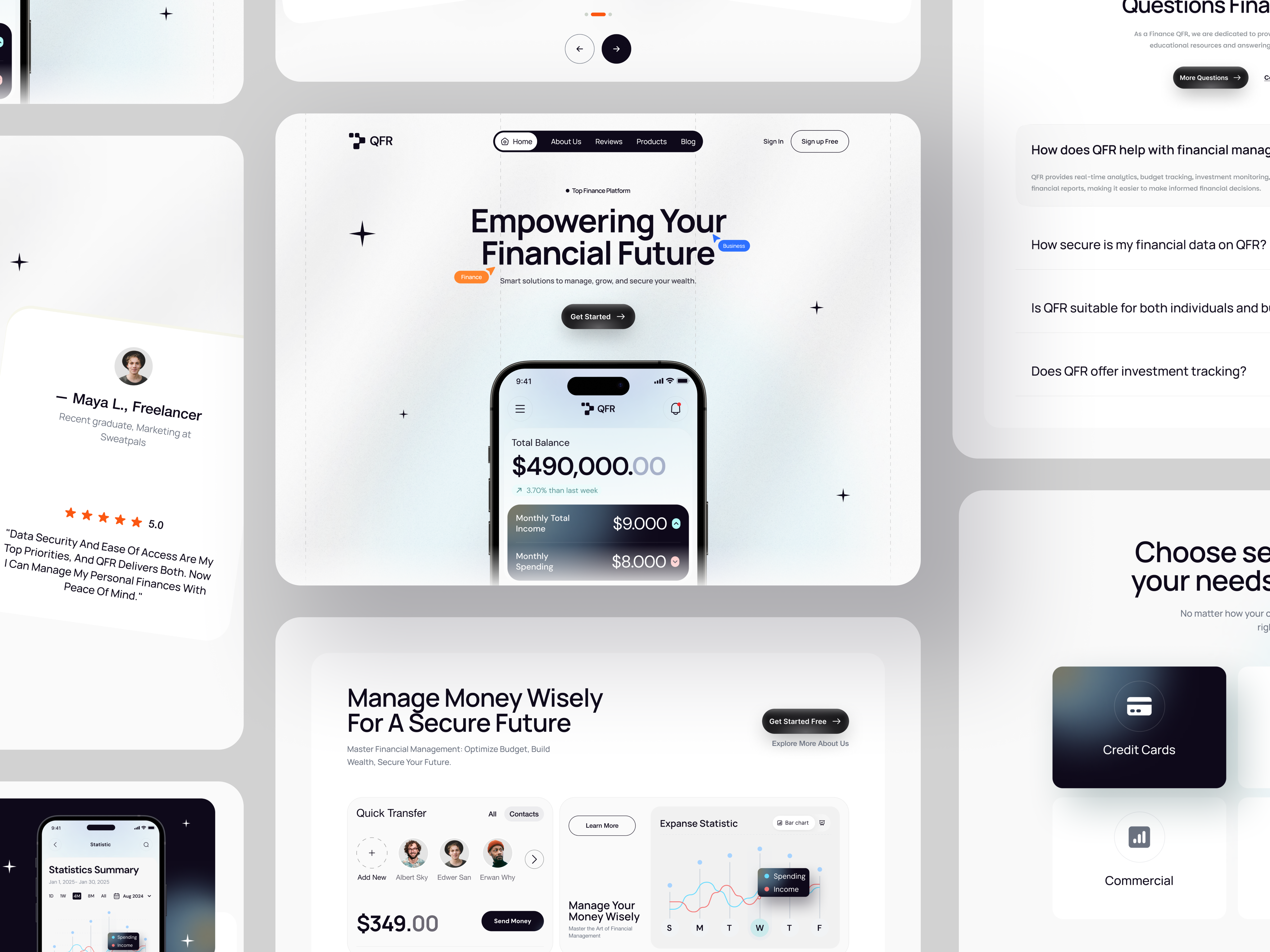 Example of QFR - Finance Website