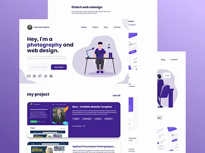 My Portfolio design flat illustration portfolio ui web webdesign website