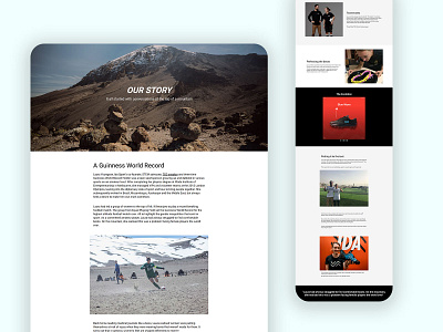 Ida Sports About Page shogun shopify web webdesign website website builder website design