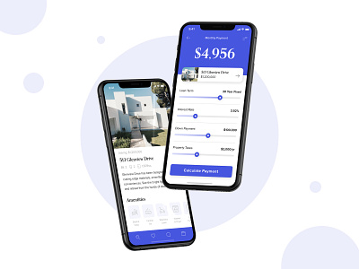 Home Shopping app calculator clean design clean ui dailyui dailyui 004 design home iphone app minimal mobile mobile app mobile ui mortgage real estate shopping ui ux