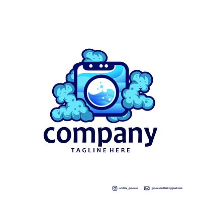 laundry logo design animation branding coreldraw design design art ilustration ilustrator logo sketch vector