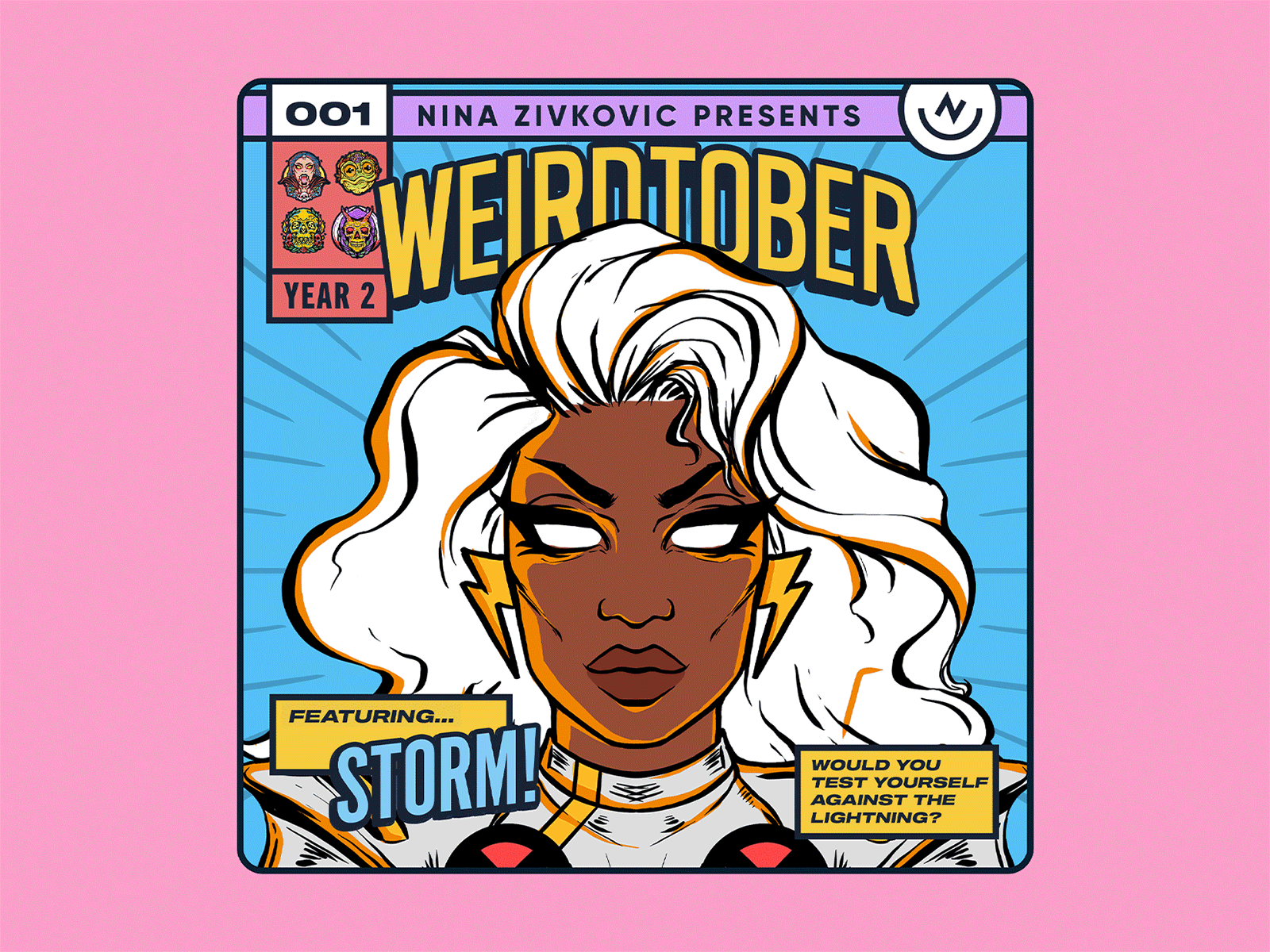 Weirdtober 001/031: Storm! ⚡️⚡️⚡️ comic book comic book art daily sketch graphic design illustration marvel ororo ororo munroe procreate sketch storm weirdtober woman x men xmen