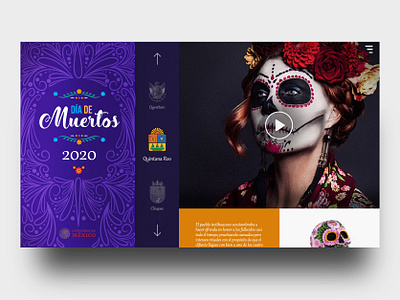 Dia de Muertos | UI CONCEPT app day of the dead design designinpiration diadelosmuertos diademuertos graphicdesign interface mexico ui uidesign uitrend uiux user experience user interface design userinterface ux uxdesign uxinspiration