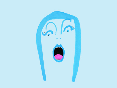 open wide hand drawn illustration