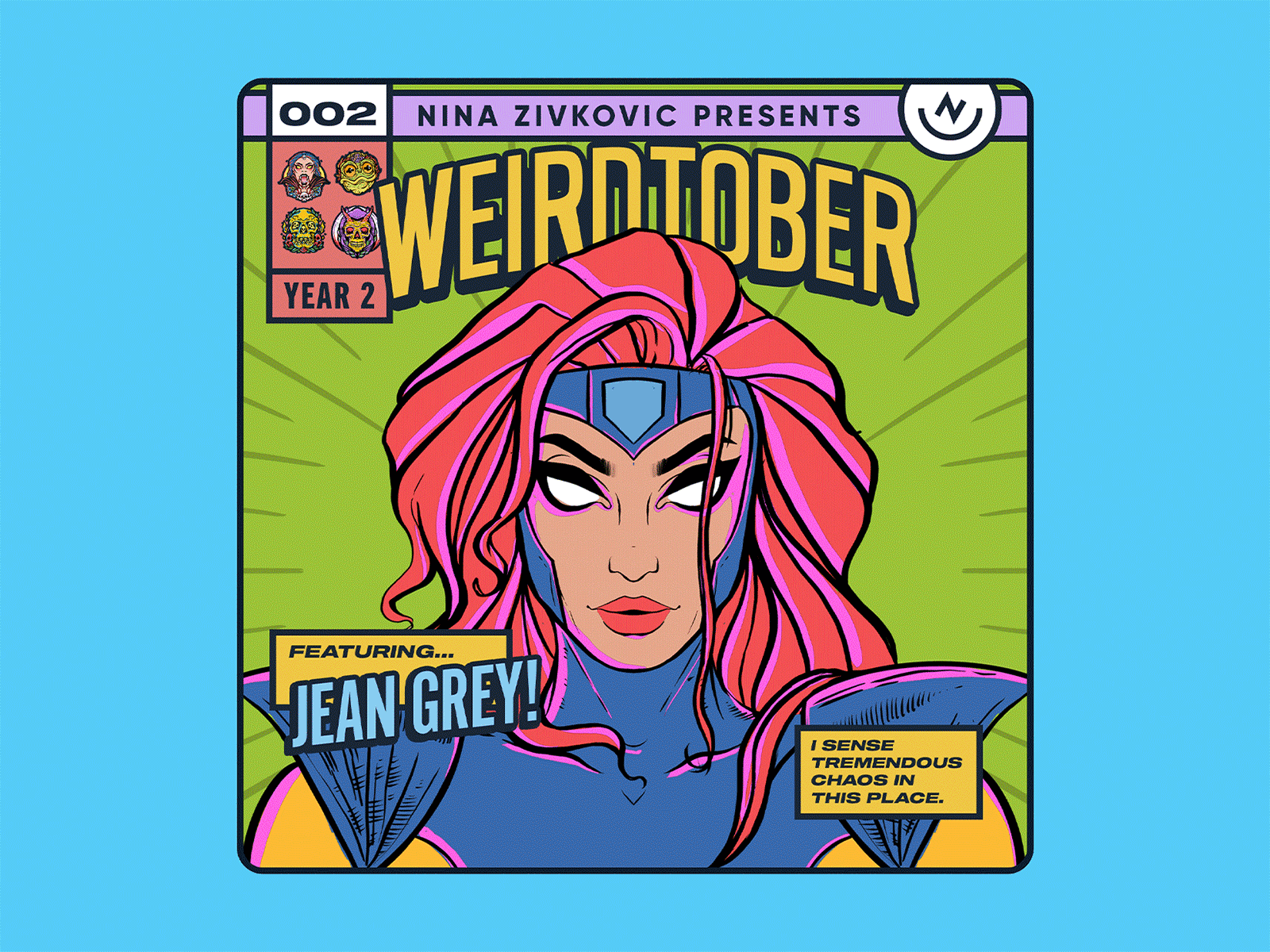 Weirdtober 002/031: Jean Grey & The [Dark] Phoenix!! 👩🏻‍🦰👖📂 comic book comic book art comic book cover daily sketch dark phoenix graphic design illustration jean grey marvel phoenix procreate sketch weirdtober woman x men xmen