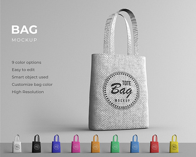 Tote bag mockup design bag bag mockup brand cloth high resolution identity mockup smart object